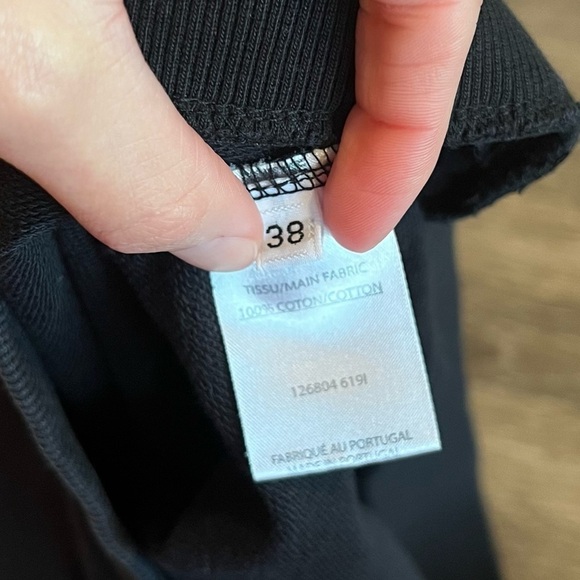 BALMAIN Crewneck Silver Logo Sweater. Sweatshirt. Size 38 (XS-S) black - Picture 8 of 9